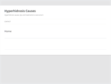 Tablet Screenshot of hyperhidrosiscauses.net
